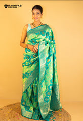 Green Rangkaat Semi Silk Saree