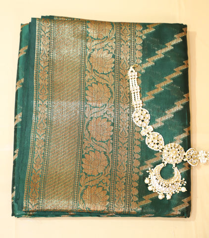 Green Pure silk sarees