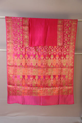 Magenta Pure Silk Saree