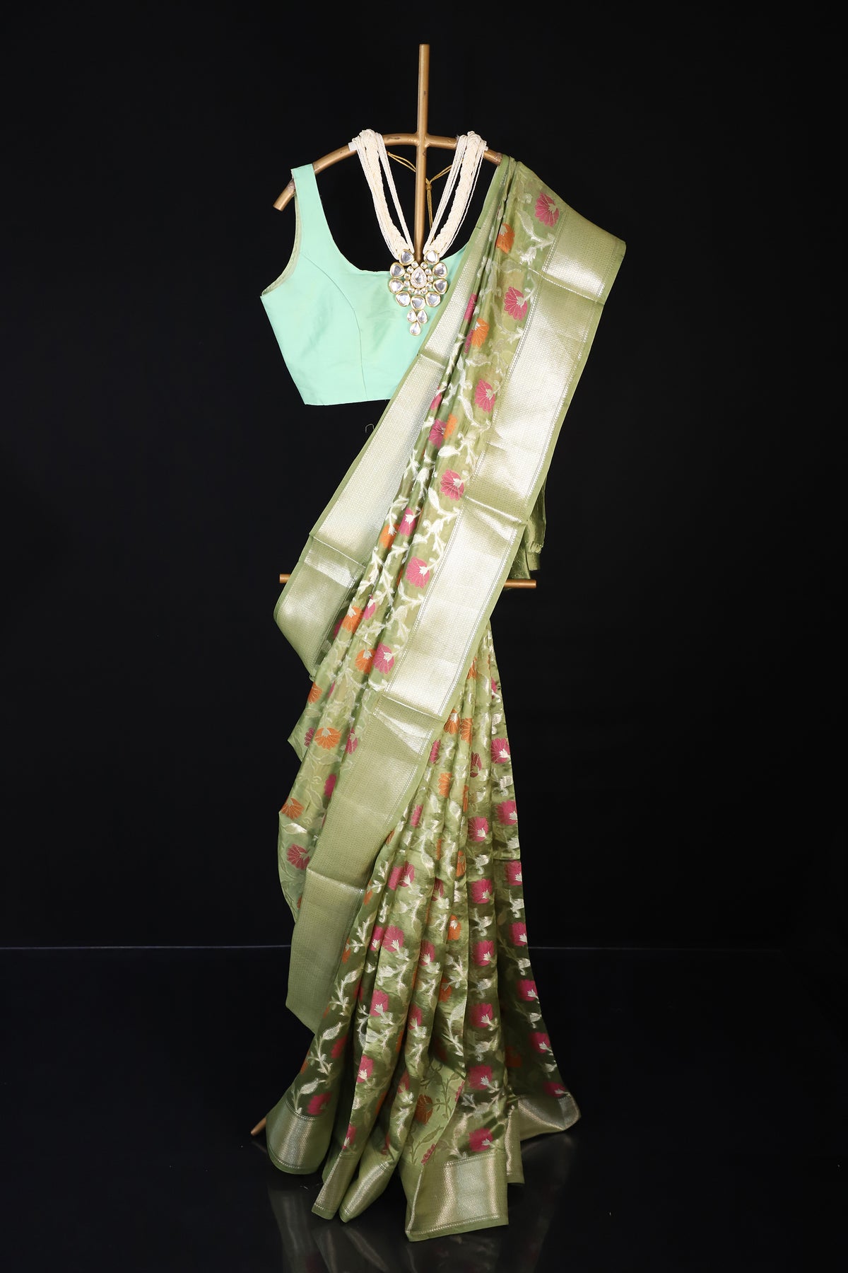 Green Pure Silk Saree