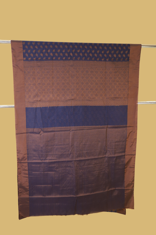 Chanderi Silk Royal Blue Banarasi Saree