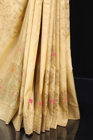 Semi Banarasi Soft Silk Saree