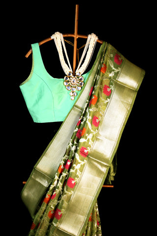 Green Pure Silk Saree