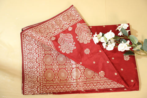 Semi Banarasi Soft Silk Saree