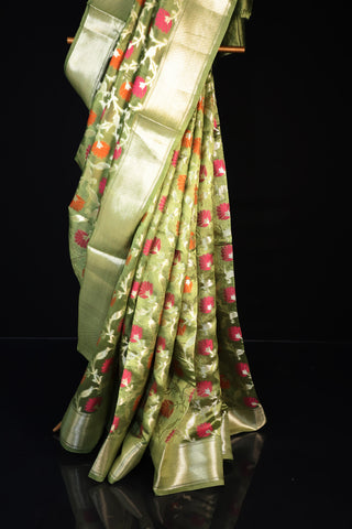 Green Pure Silk Saree