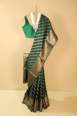 Green Pure silk sarees