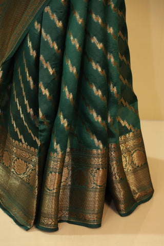 Green Pure silk sarees