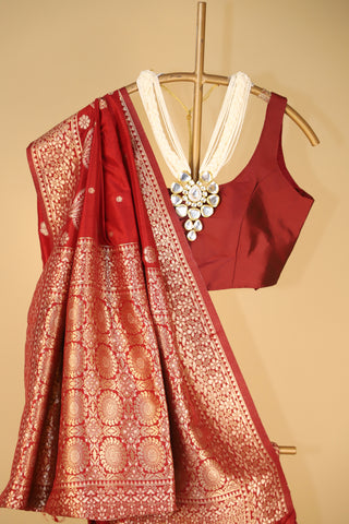 Semi Banarasi Soft Silk Saree