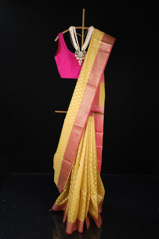 Chanderi Banarasi saree