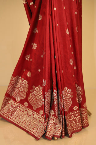 Semi Banarasi Soft Silk Saree